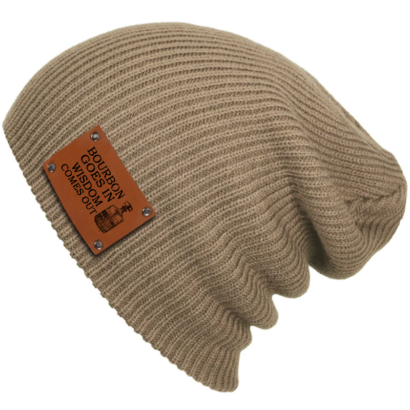 Bourbon Goes In Wisdom Comes Out Beanie
