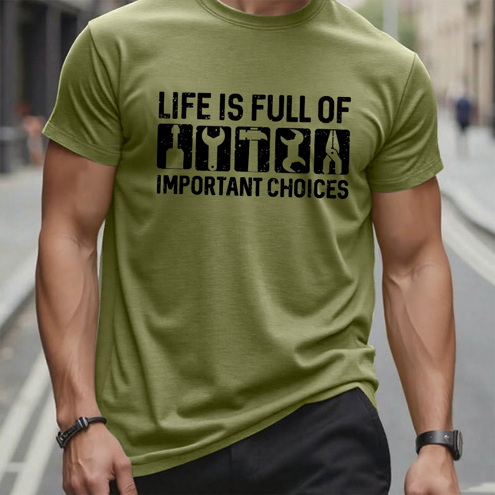 Life Is Full Of Important Choice Repair Tool Elements T-shirt