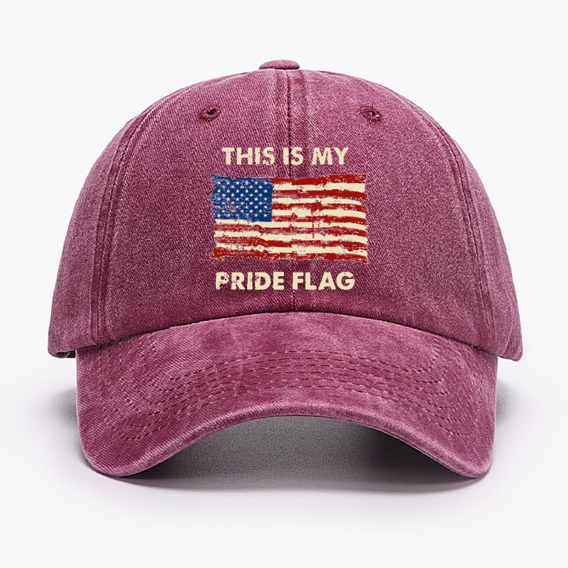 This Is My Pride Flag USA Flag Print Hat