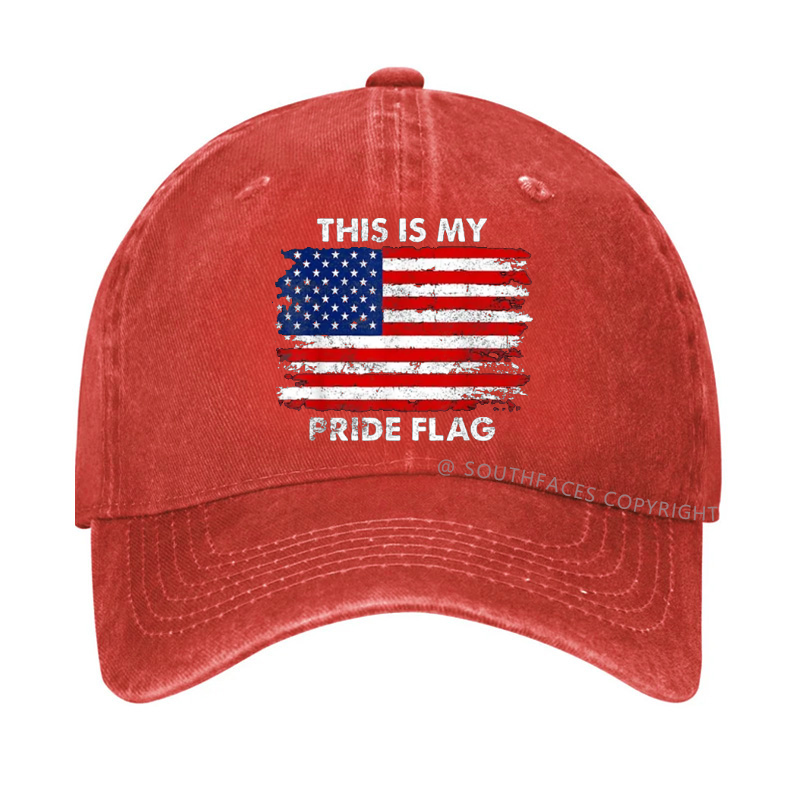 This Is My Pride Flag USA Flag Print Hat