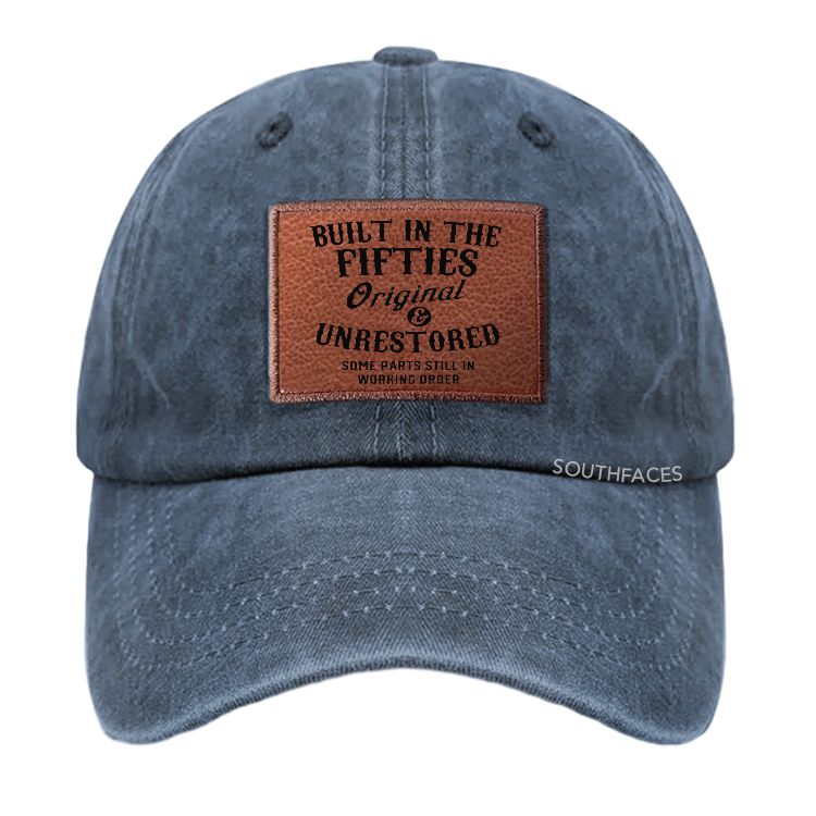 Built In The Fifties Original Origin Unrestored Some Parts Still In Working Order Leather Patch Cap