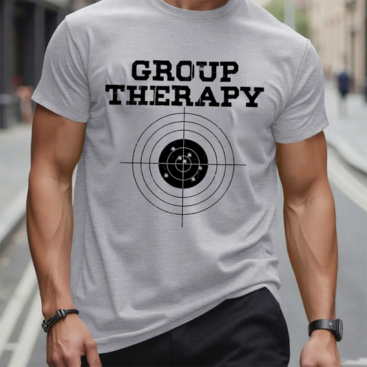 Group Therapy Gun Target Shooting Funny T-shirt