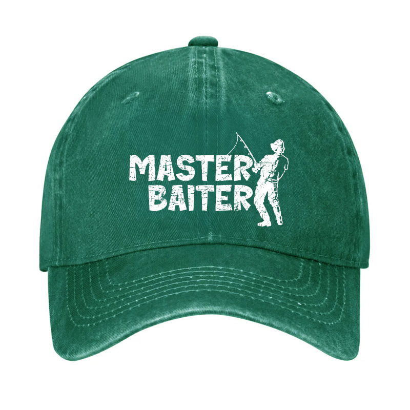 Master Baiter Fishing Funny Baseball Hat