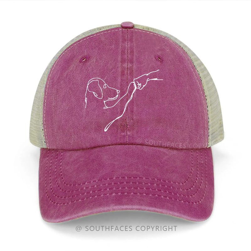 Puppy Fist Bump Trucker Cap