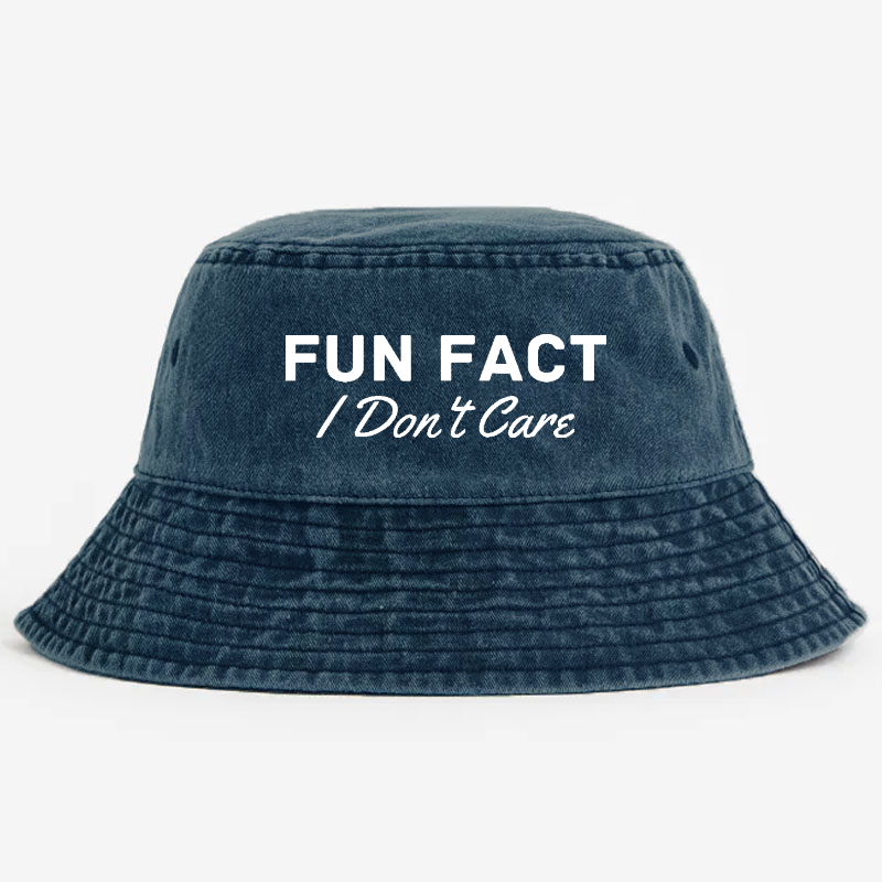 Fun Fact Don't Care Bucket Hat